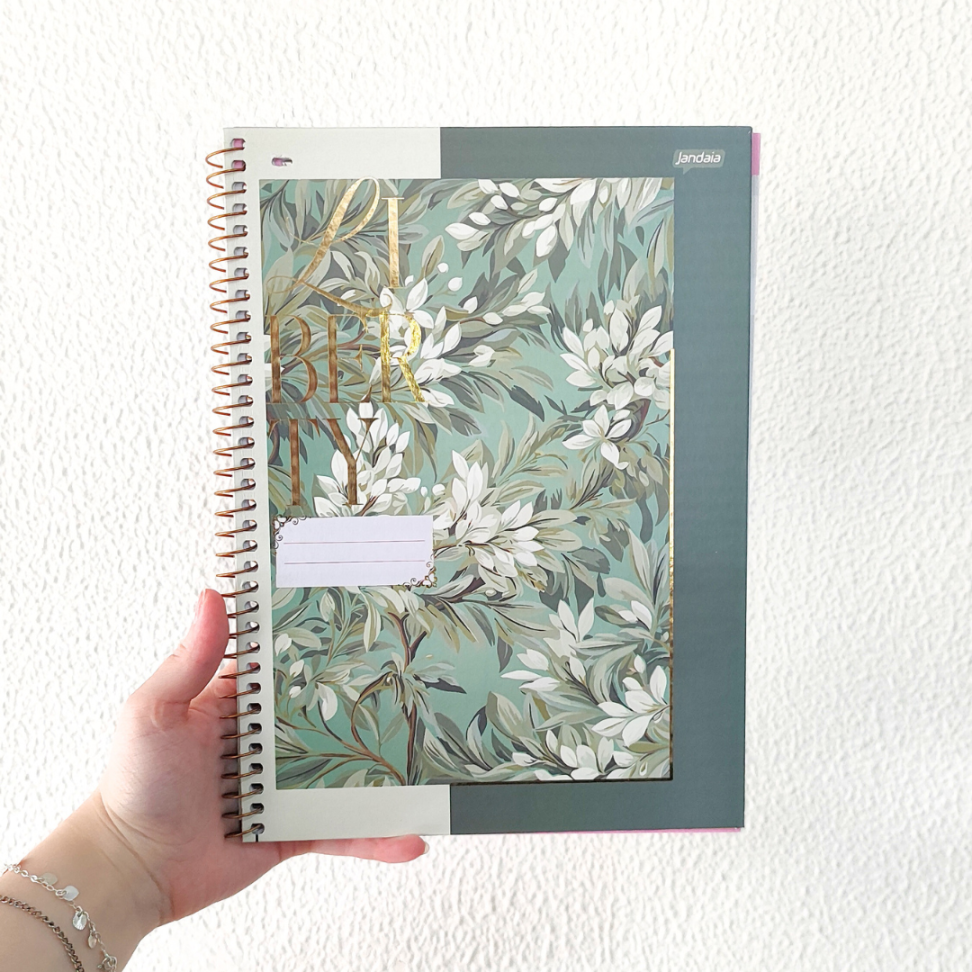 Caderno com Espiral Universitário Liberty 1 Matéria Jandaia - #1