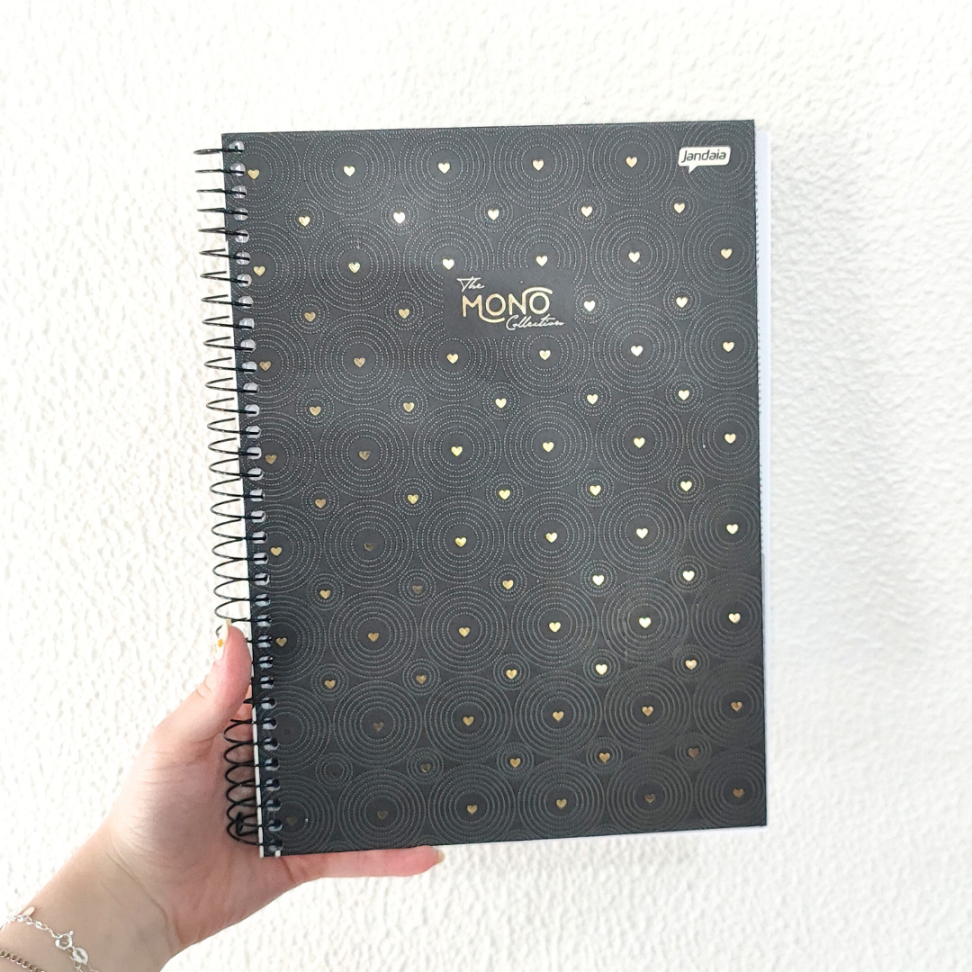 Caderno com Espiral Universitário The Mono Collection 10 Matérias Jandaia - #1