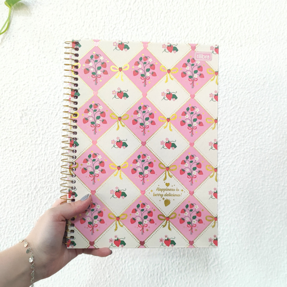 Caderno com Espiral Universitário 1 Matéria Be Berry Tilibra - #1