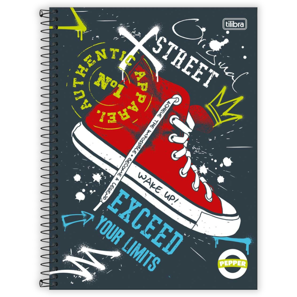 Caderno com Espiral Universitário 1 Matéria Pepper MasculinoTilibra - #1