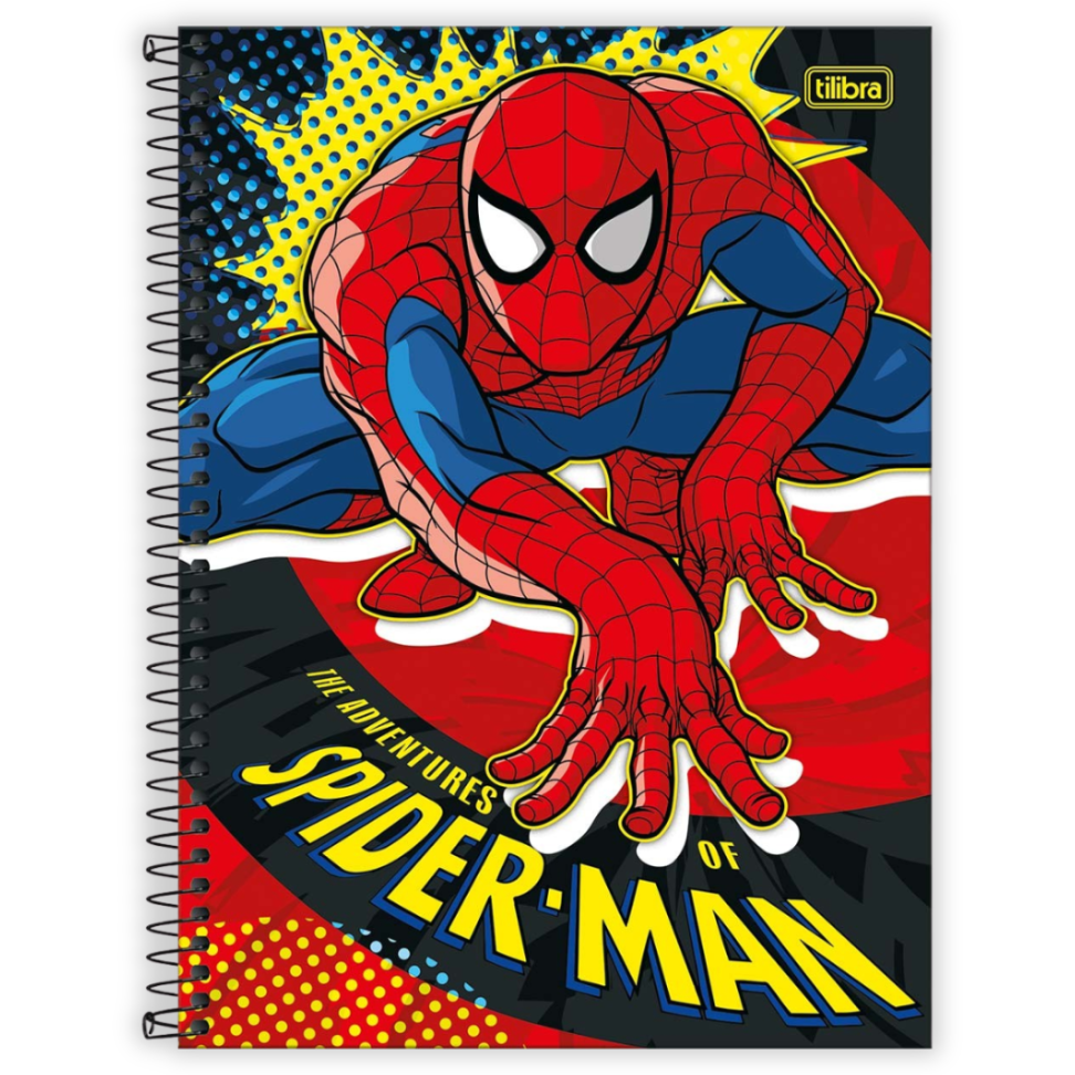 Caderno com Espiral Universitário 1 Matéria Spider-Man Tilibra - #1