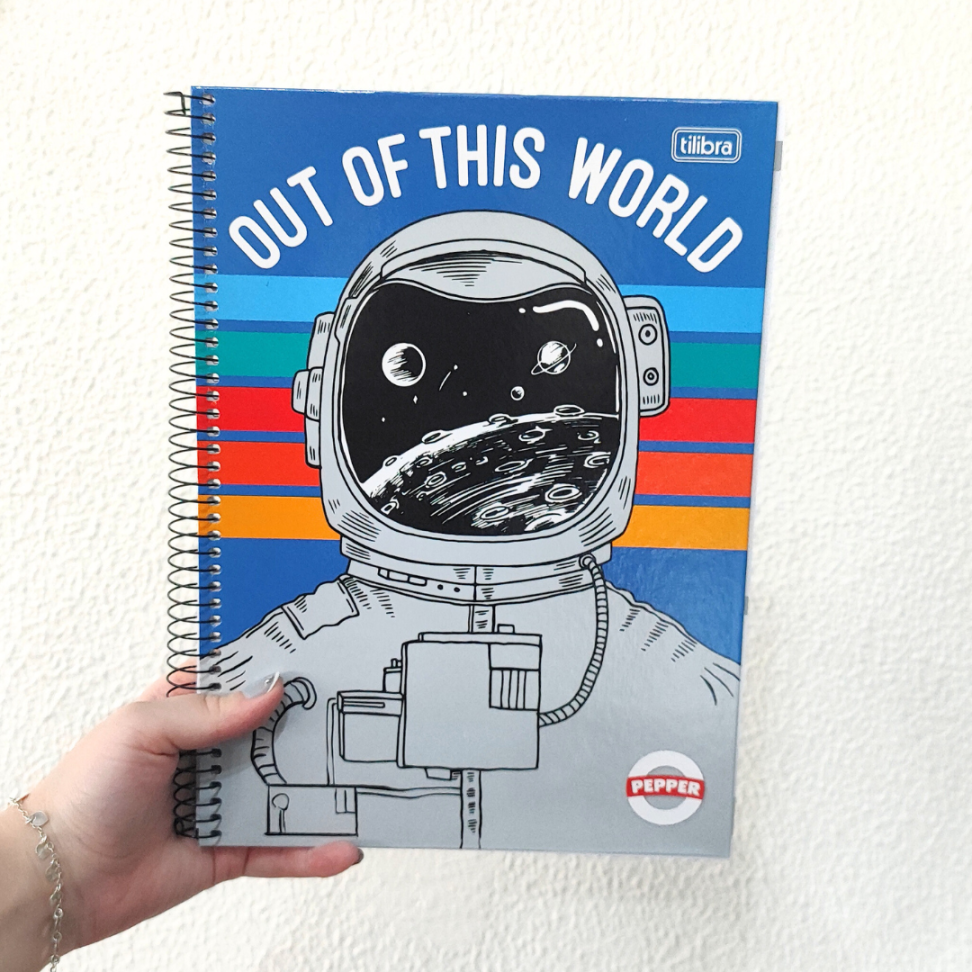 Caderno com Espiral Universitário 1 Matéria Pepper MasculinoTilibra - #1