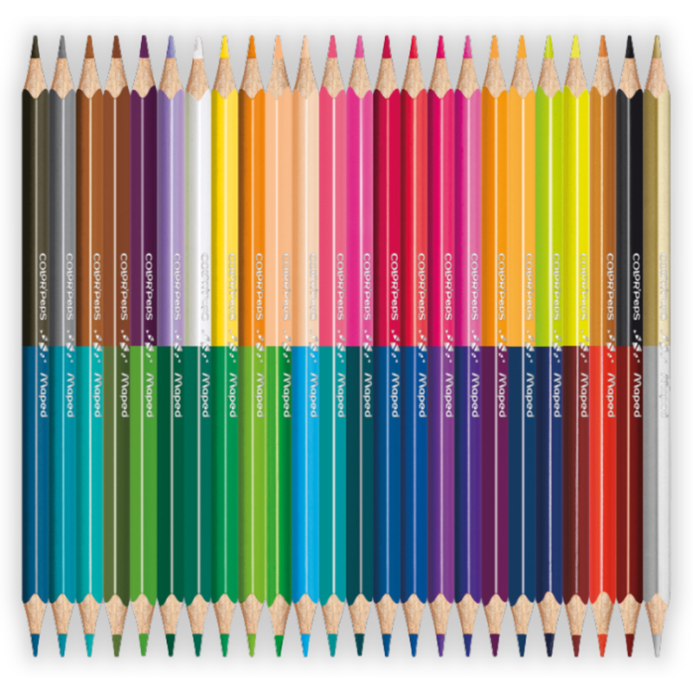 Lápis de Cor 48 Cores Bicolor Duo Colors Color'Peps Maped