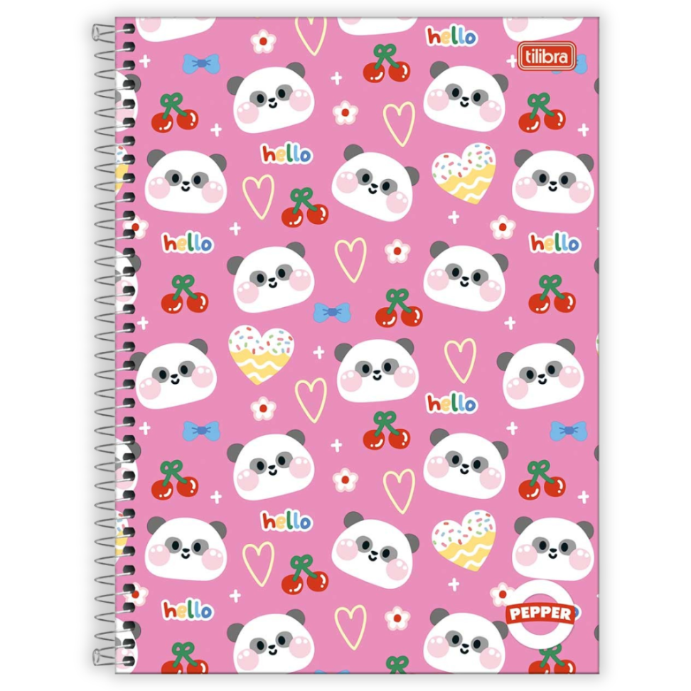 Caderno com Espiral Universitário 1 Matéria Pepper Feminino Tilibra - #1