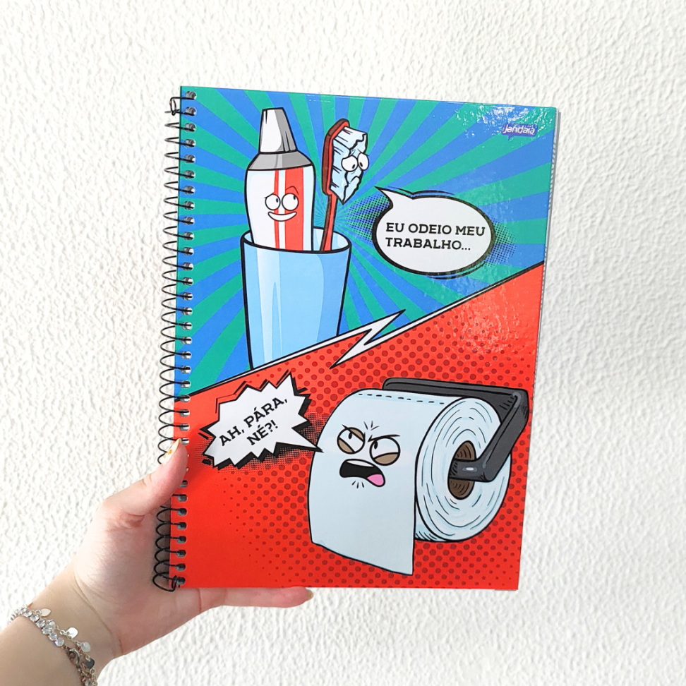 Caderno com Espiral Universitário Insano 1 Matéria Jandaia - #6