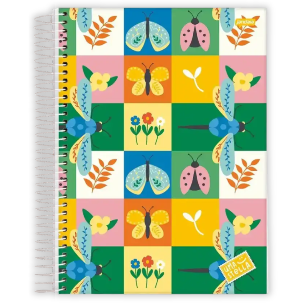 Caderno com Espiral Universitário Uma Stella 1 Matéria Jandaia - #6