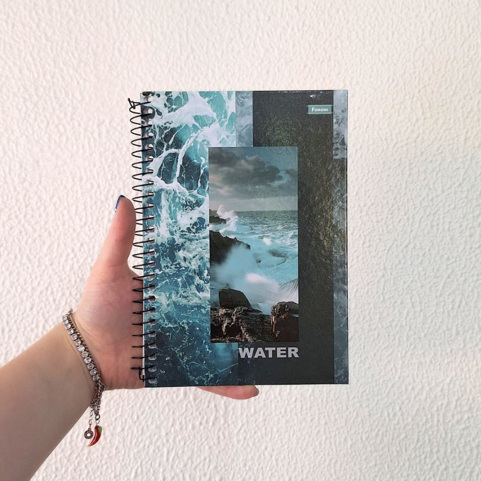 Caderno com Espiral Pequeno 1/4 4 Elementos Mais Foroni - #8