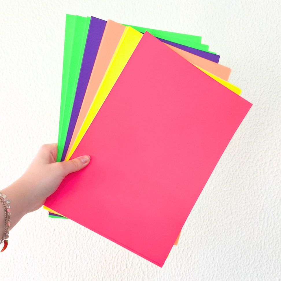 Bloco Off Kit Neon 5 Cores 20 Folhas A4 180g Off Paper - #1