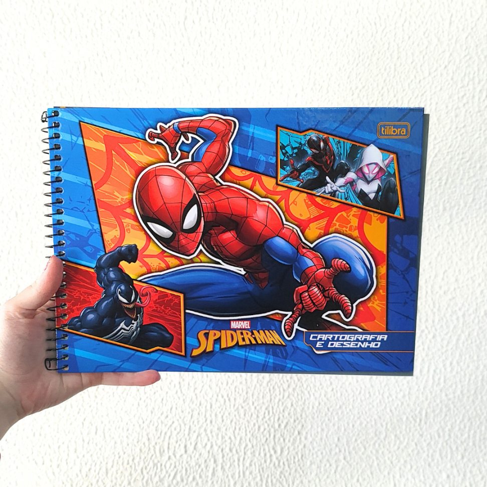 Caderno de Cartografia e Desenho Spider-Man Tilibra - #1