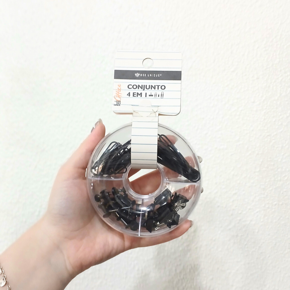 Conjunto 4 em 1 Kit Office Preto Bee Unique - #3