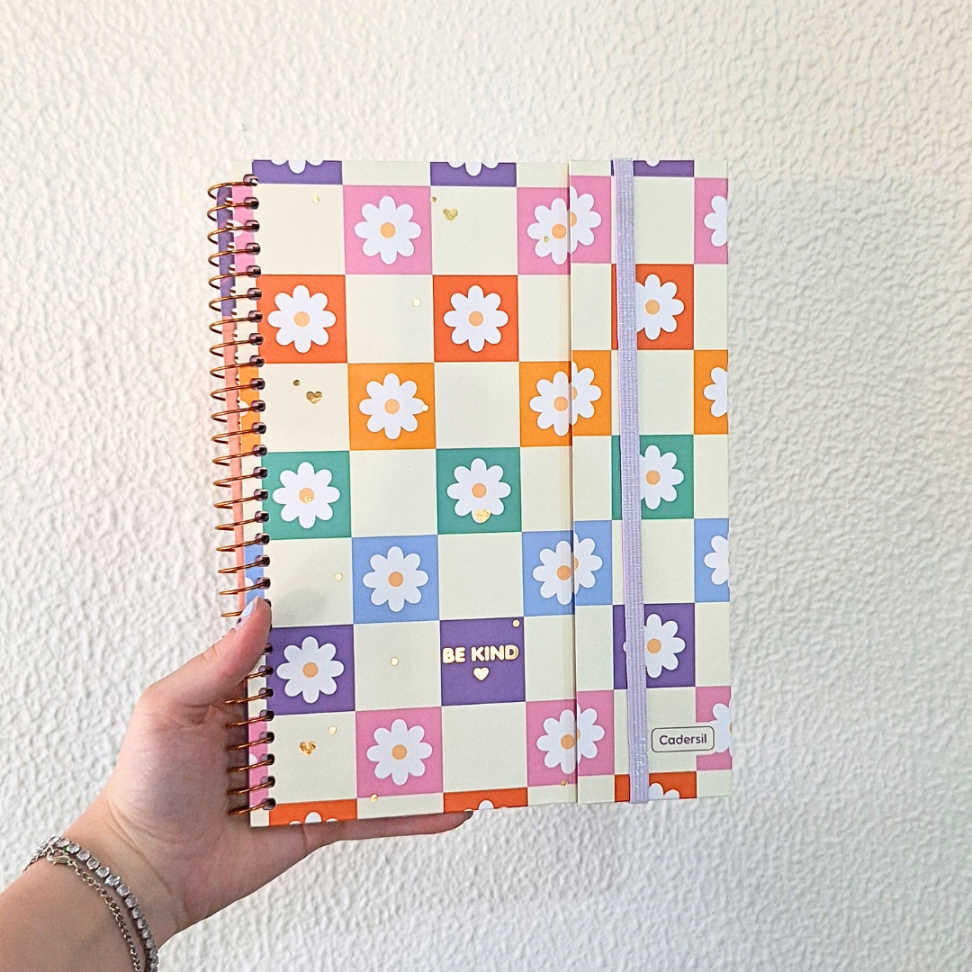 Caderno Criativo com Espiral Colegial Be Kind Cadersil - #6