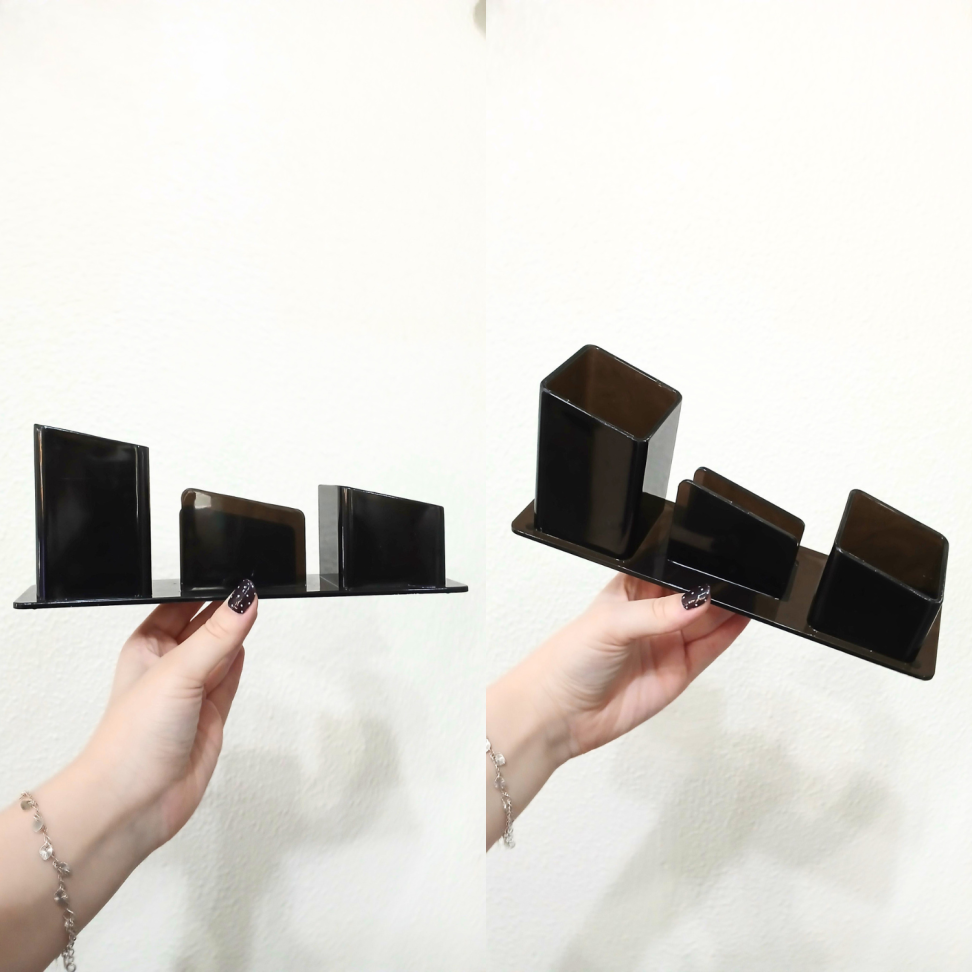 Porta Canetas Triplo Acrílico 3034 Color Dello - #4