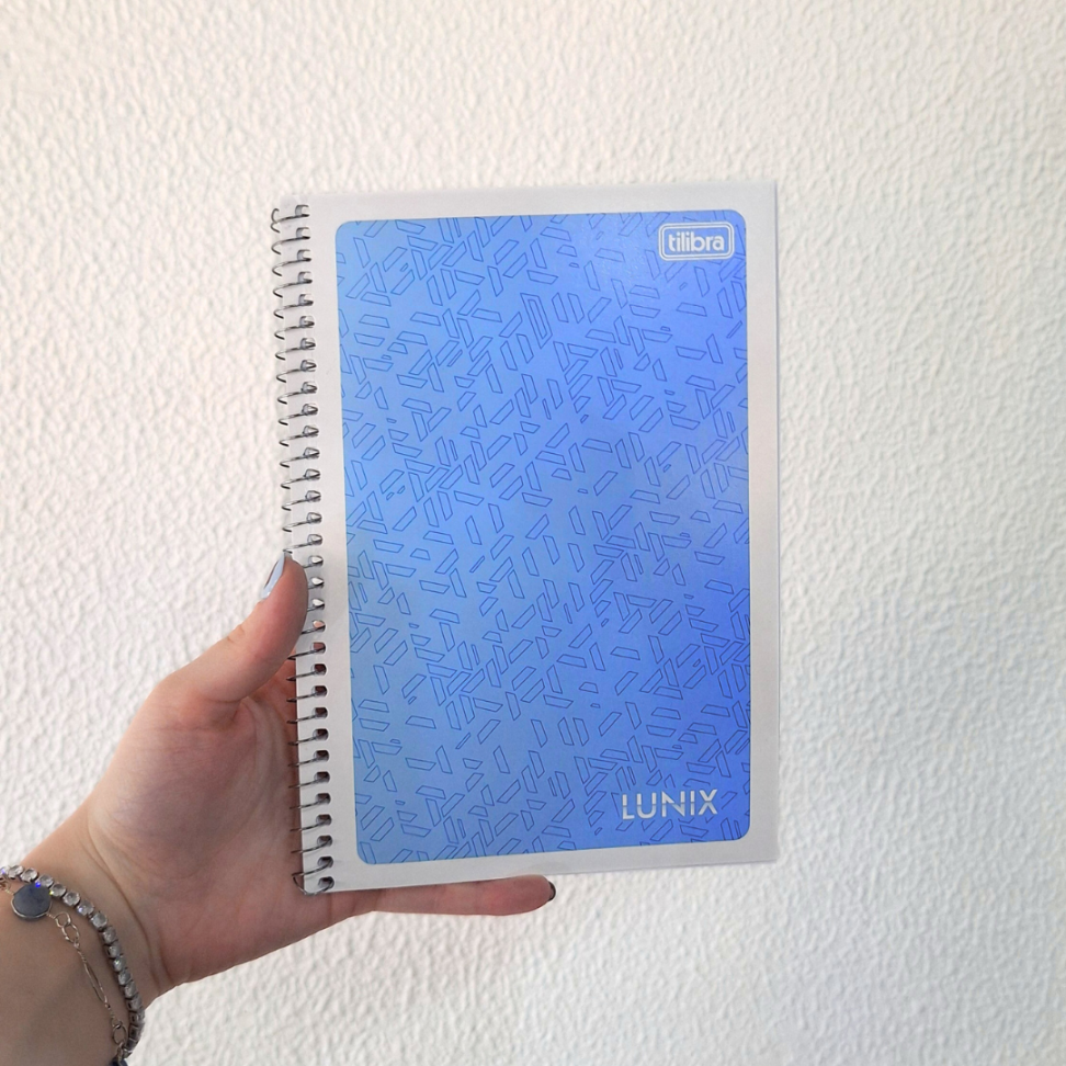 Caderno com Espiral Capa Flexível Pequeno 1/4 Lunix Tilibra - #15