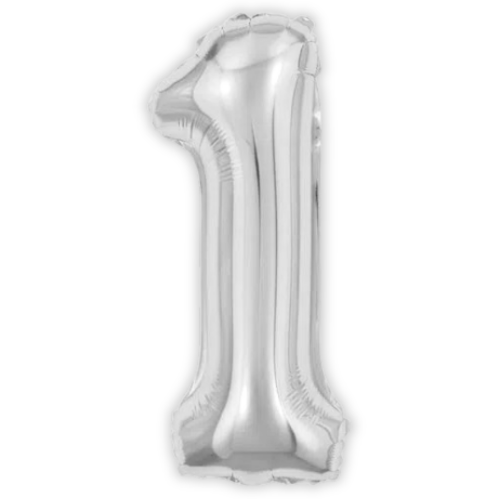 Balão Metalizado 40cm Número 1 Make+ - #3