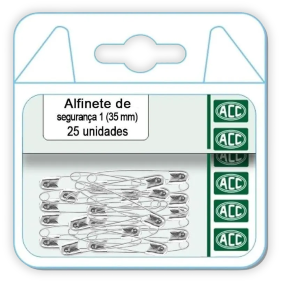 Alfinete de Segurança Joaninha 35mm 25 Unidades ACC