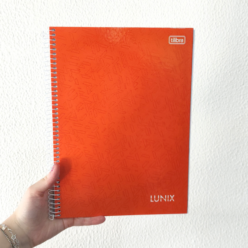 Caderno com Espiral Universitário 1 Matéria Lunix Tilibra - #16