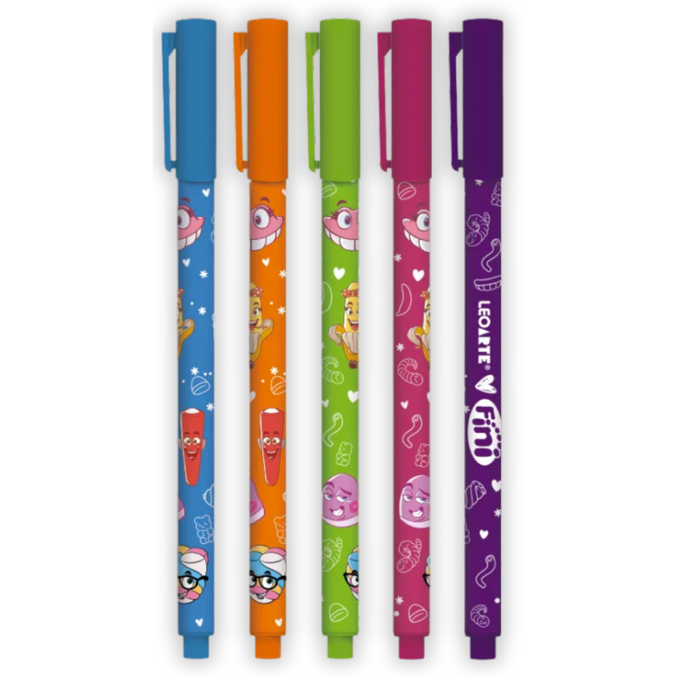 Kit Caneta Gel 5 Cores 0.6 Fini LeoArte - #2