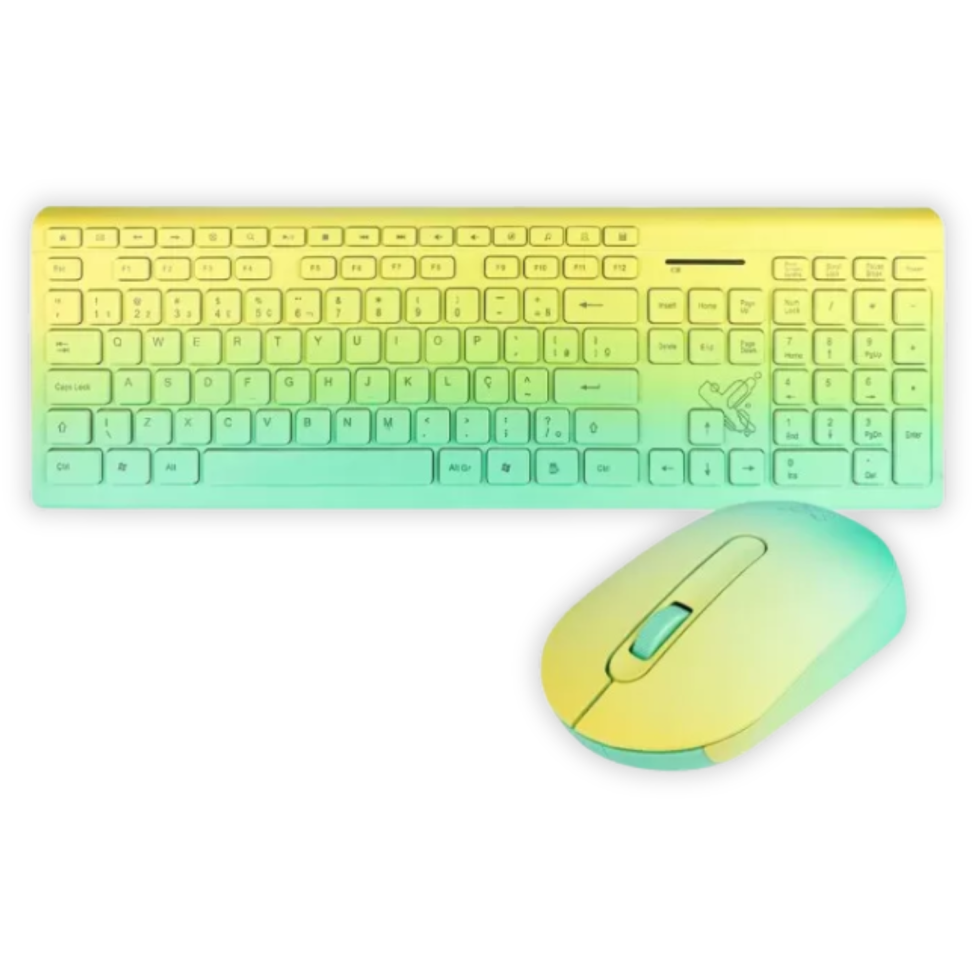 Kit Teclado e Mouse Deluxe Sem Fio Maxprint