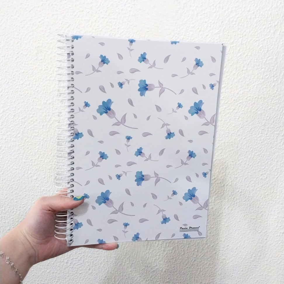 Caderno com Espiral Universitário Loop 10 Matérias Pauta Branca - #6