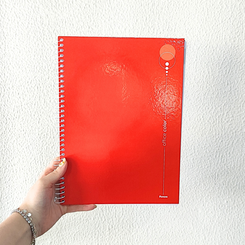 Caderno com Espiral Universitário Office Color 1 Matéria Foroni - #11