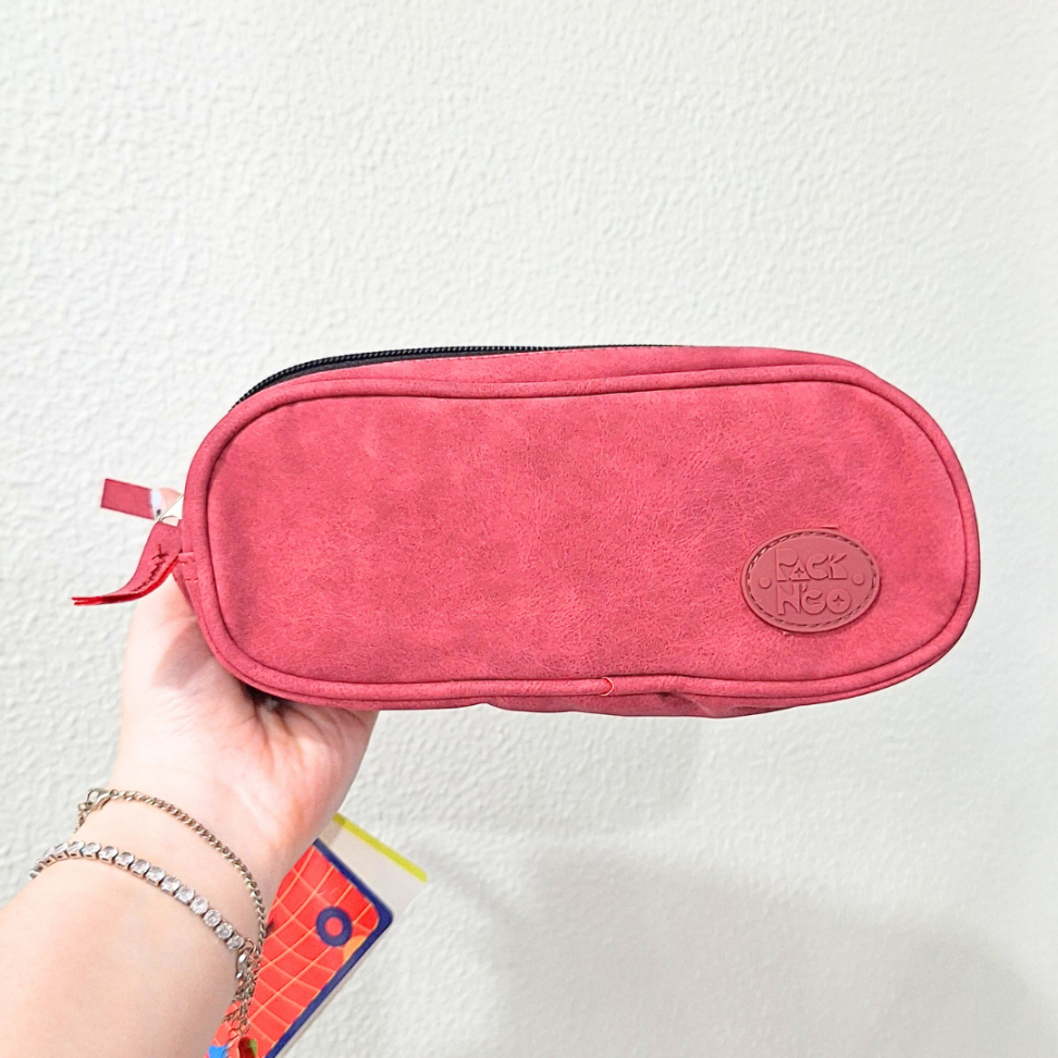 Estojo Triplo Camurça Vermelho Packn'Go - #1