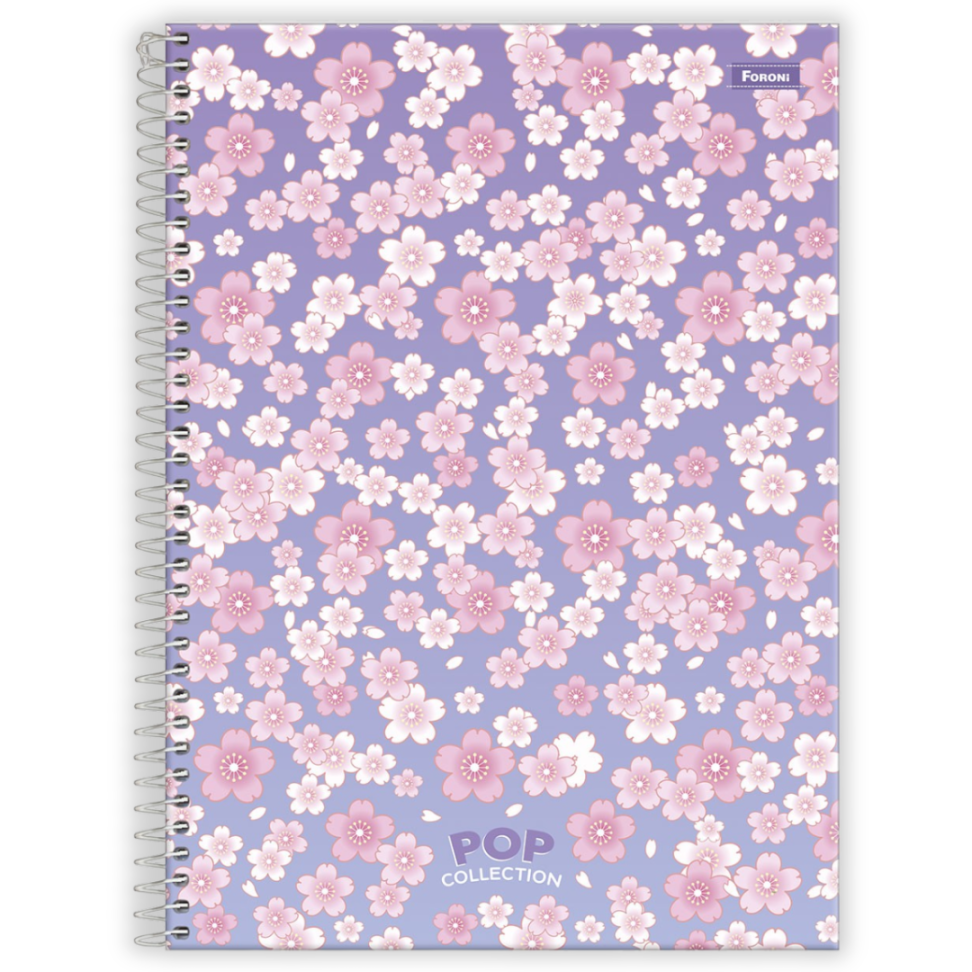 Caderno com Espiral Universitário Pop Collection 1 Matéria Foroni - #1