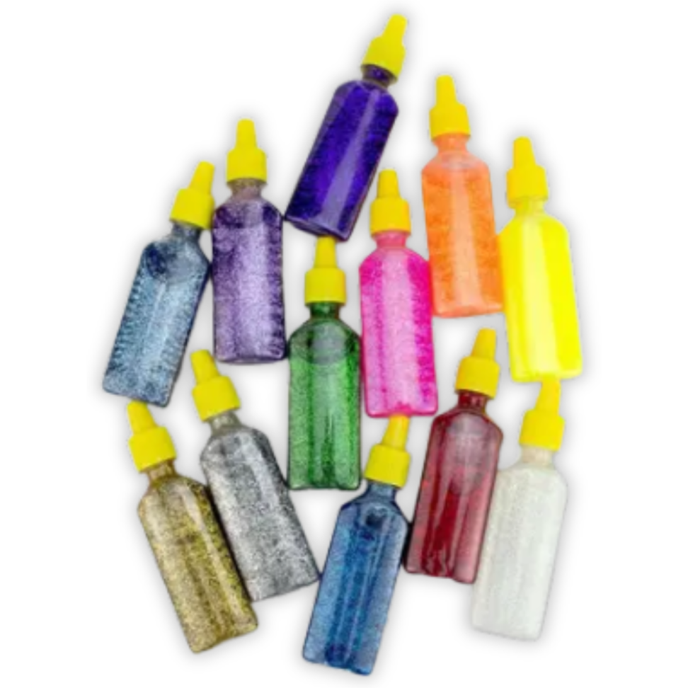 Kit Cola Glitter 12 Cores Acrilex - #2