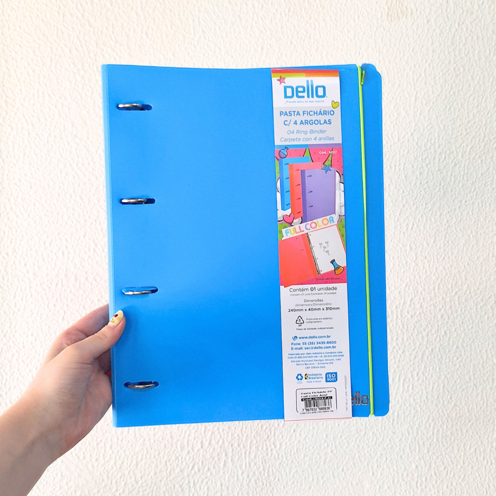 Pasta Fichário Full Color Dello - #3