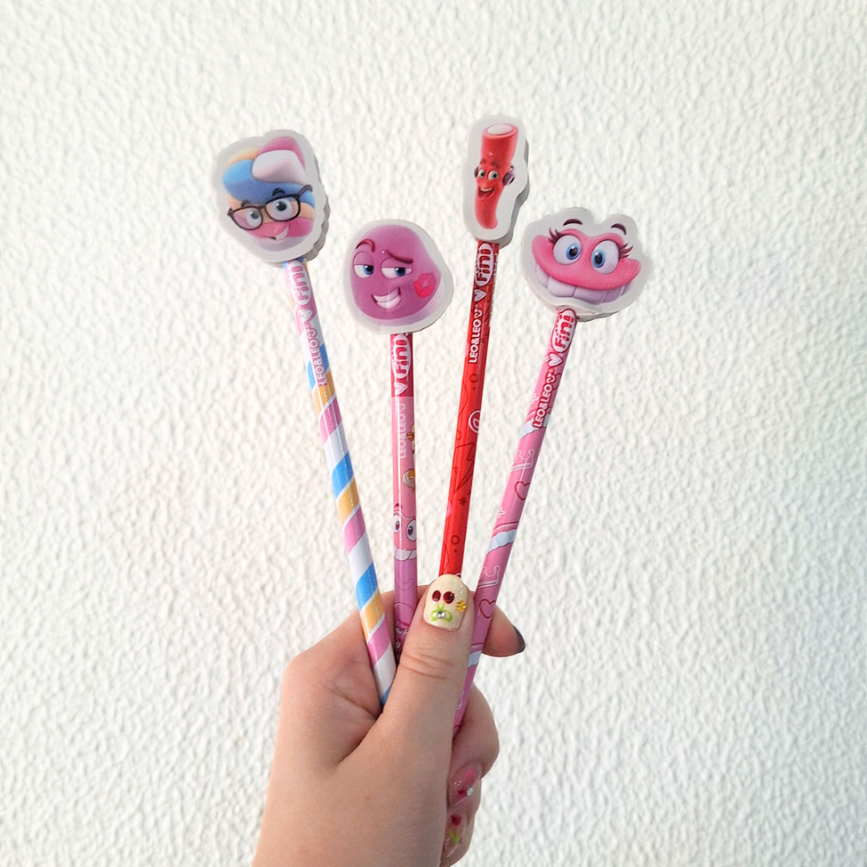 Lápis Grafite de Escrever com Borracha Ponteira Fini Leo e Leo - #6