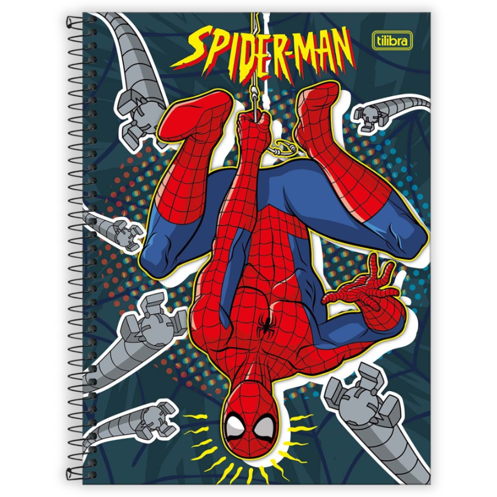 Caderno com Espiral Universitário 1 Matéria Spider-Man Tilibra - #1
