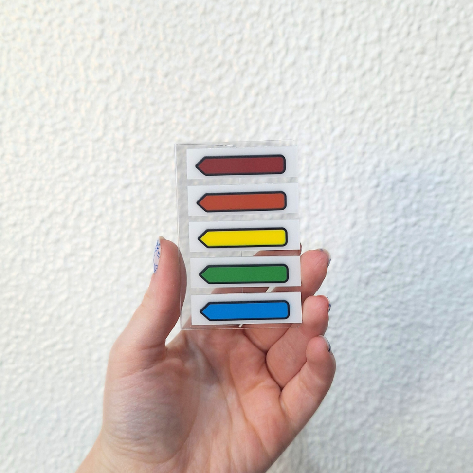 Marcadores de Página 5 Cores Setas Maxprint - #1