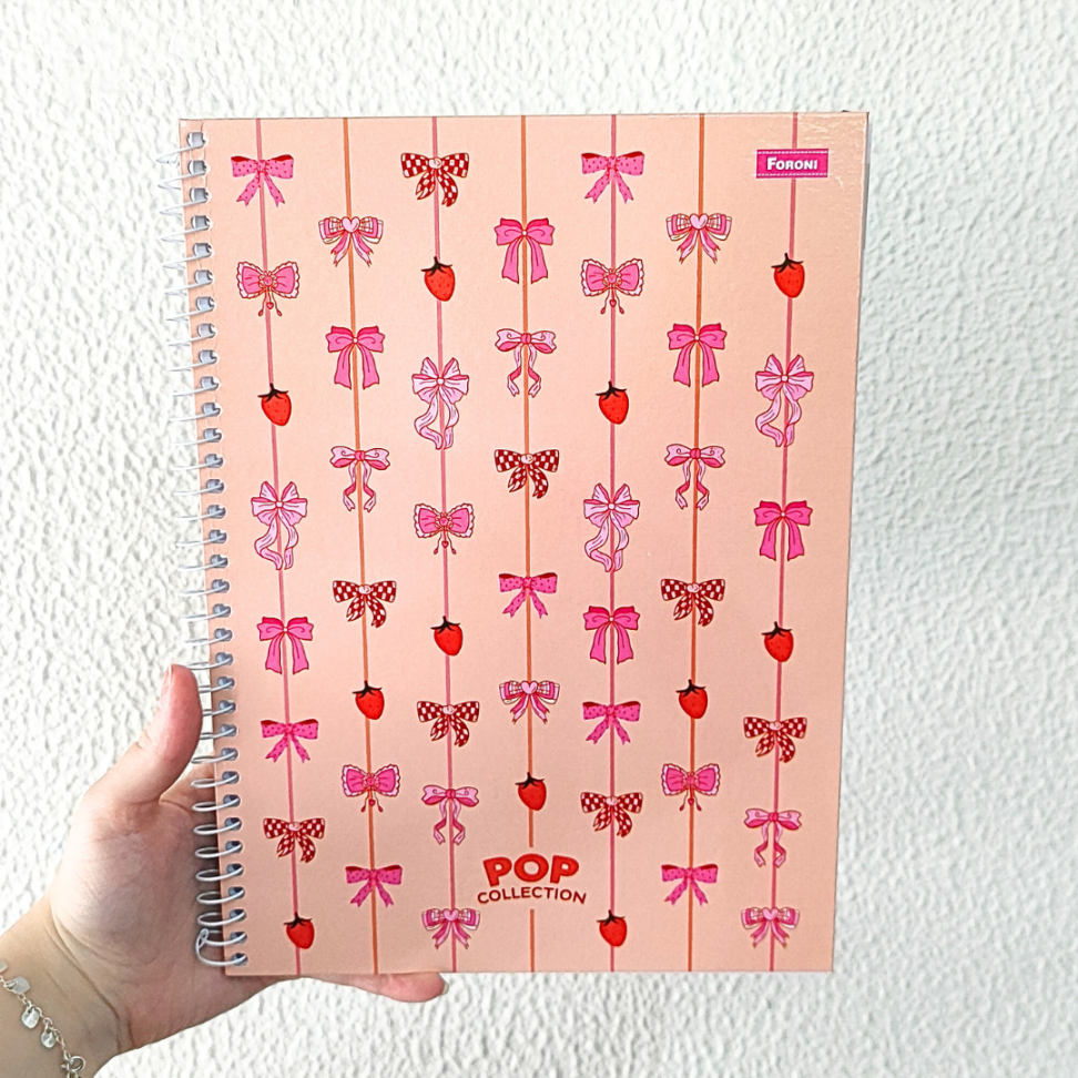 Caderno com Espiral Universitário Pop Collection 1 Matéria Foroni - #1