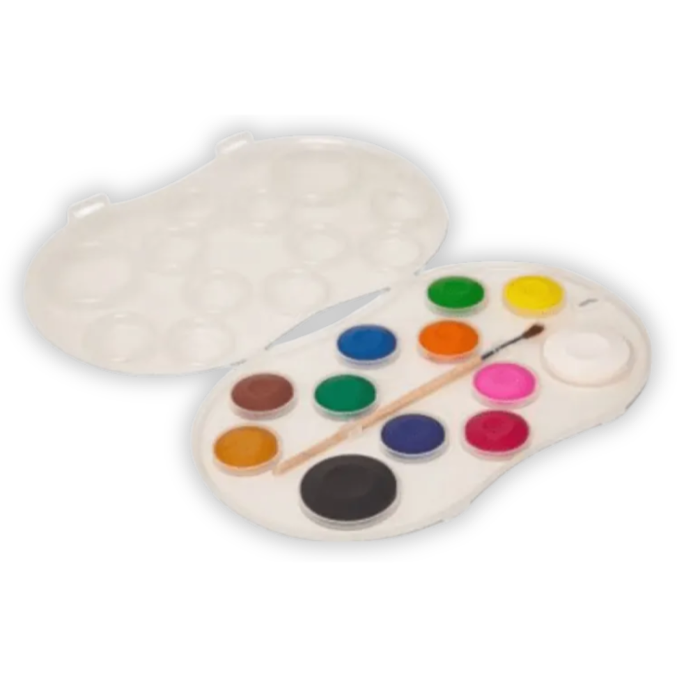 Aquarela Escolar 12 Cores + 1 Pincel Acrilex - #2