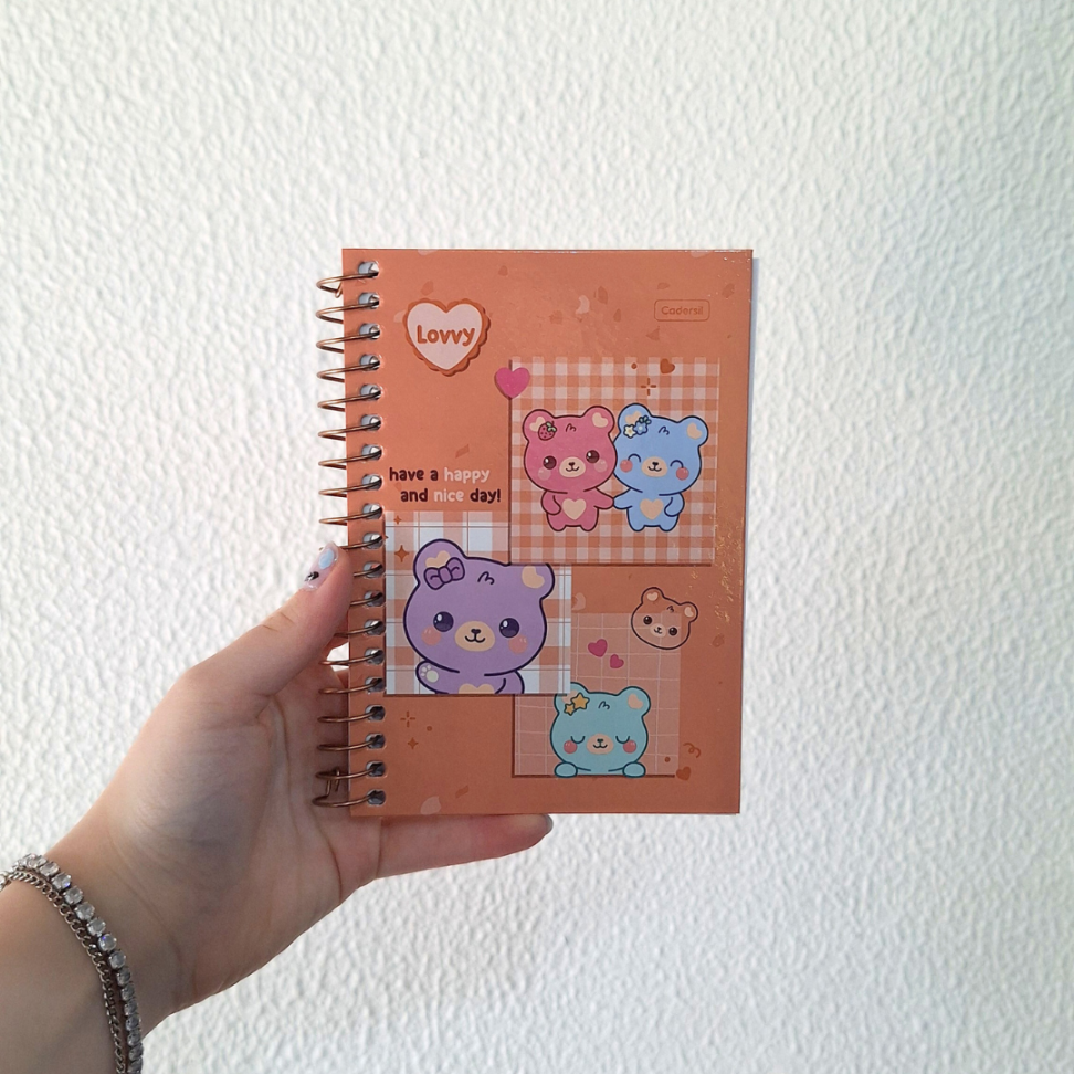 Caderneta com Espiral Lovvy Cadersil - #8