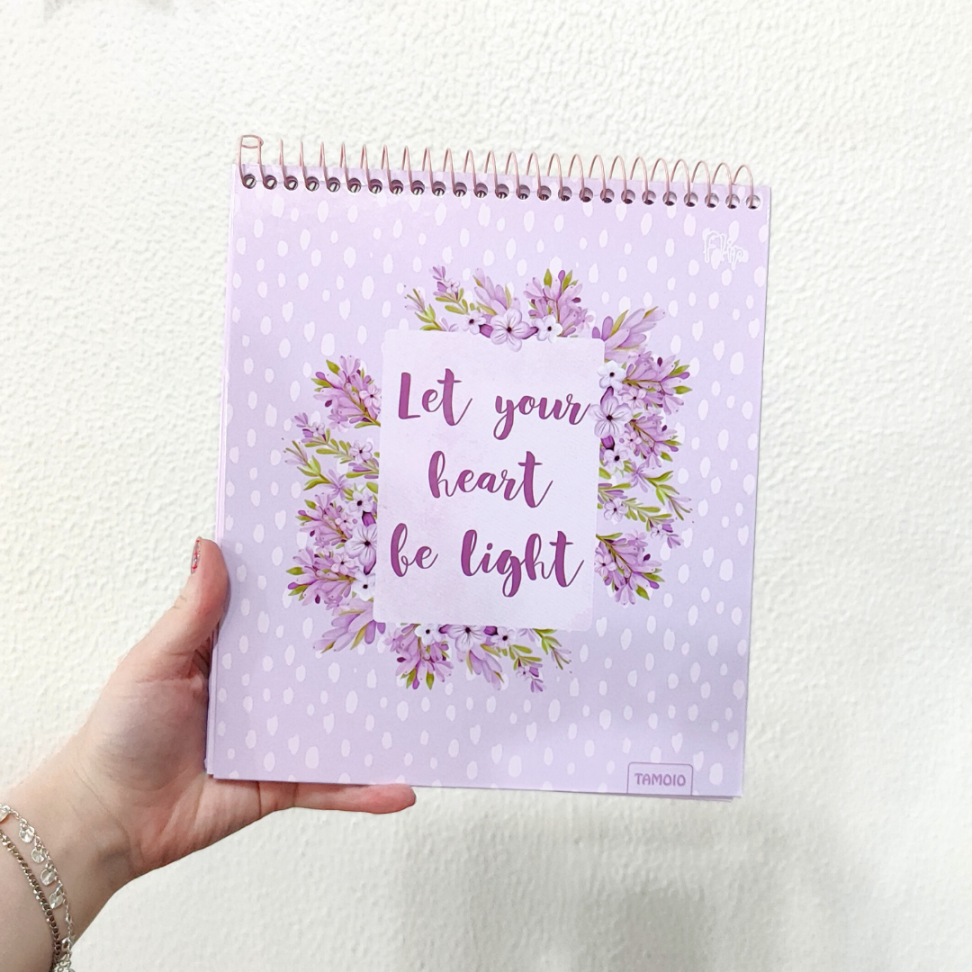 Caderno com Espiral Vertical Flip Poá Line Tamoio - #9