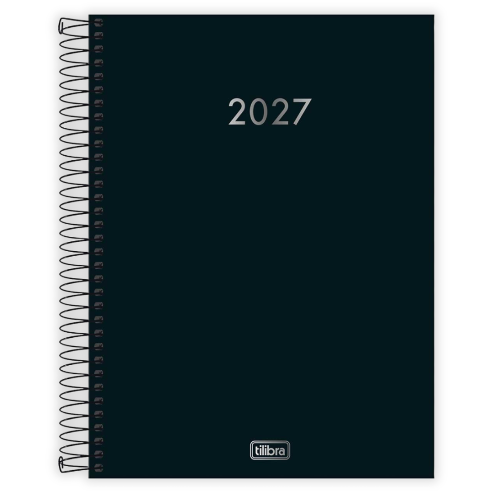 Agenda com Espiral Executiva Diária Grande Napoli 2027 Tilibra