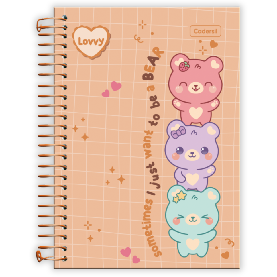 Caderno com Espiral Pequeno 1/4 Lovvy Cadersil - #2
