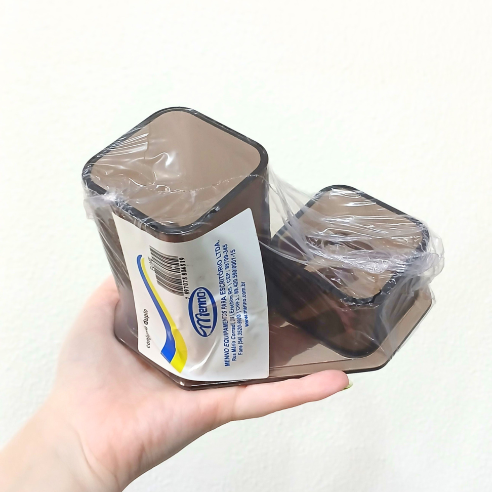 Porta Canetas Acrílico Duplo Menno - #5