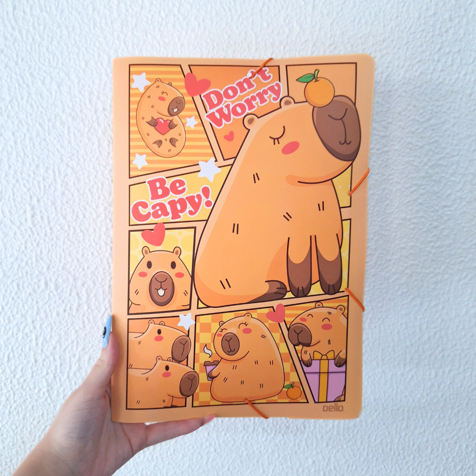 Pasta Aba-Elástico A4 Capivara Be Capy Dello - #3