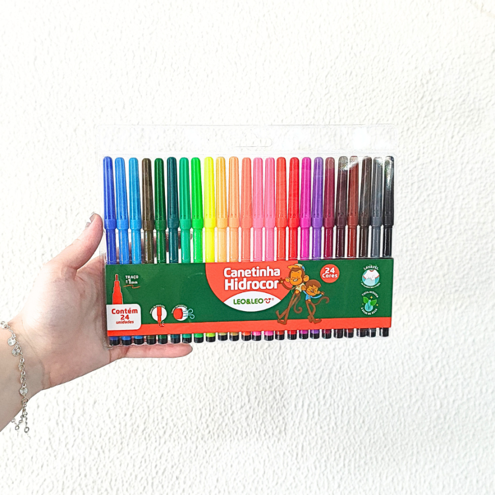 Canetinha Hidrocor 24 Cores Leo e Leo - #3