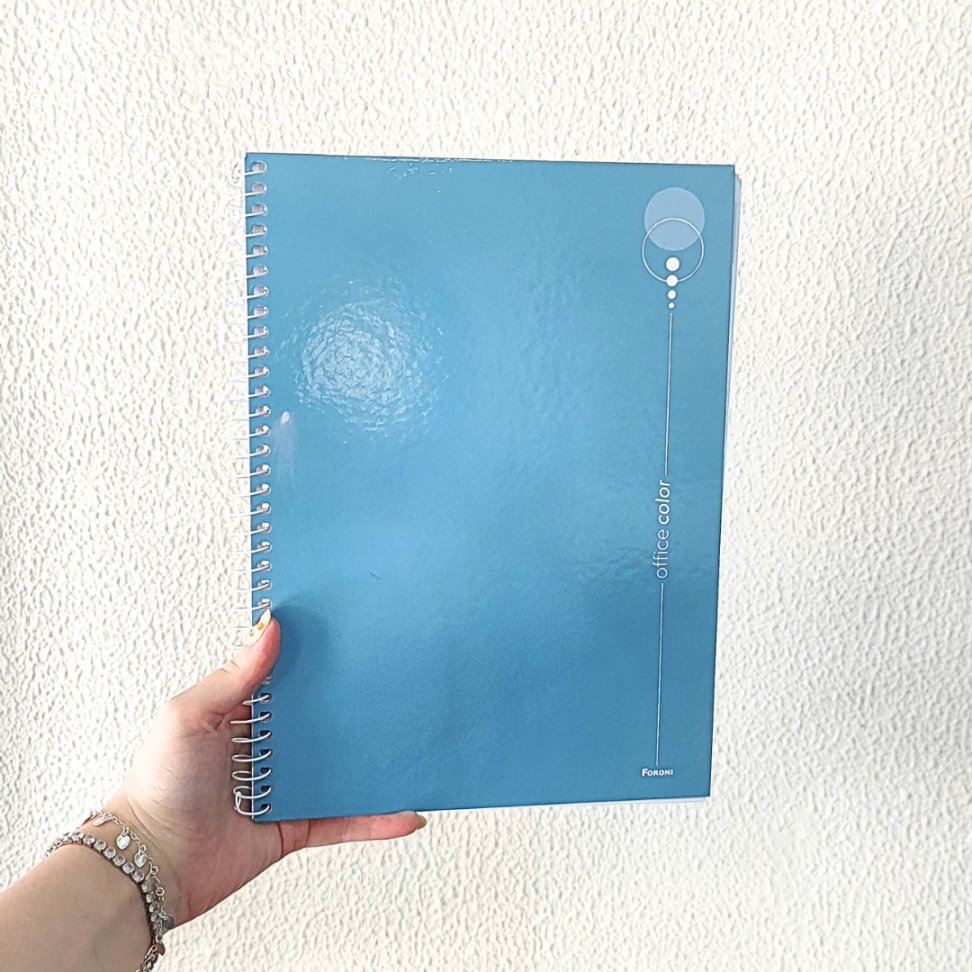 Caderno com Espiral Universitário Office Color 1 Matéria Foroni - #10