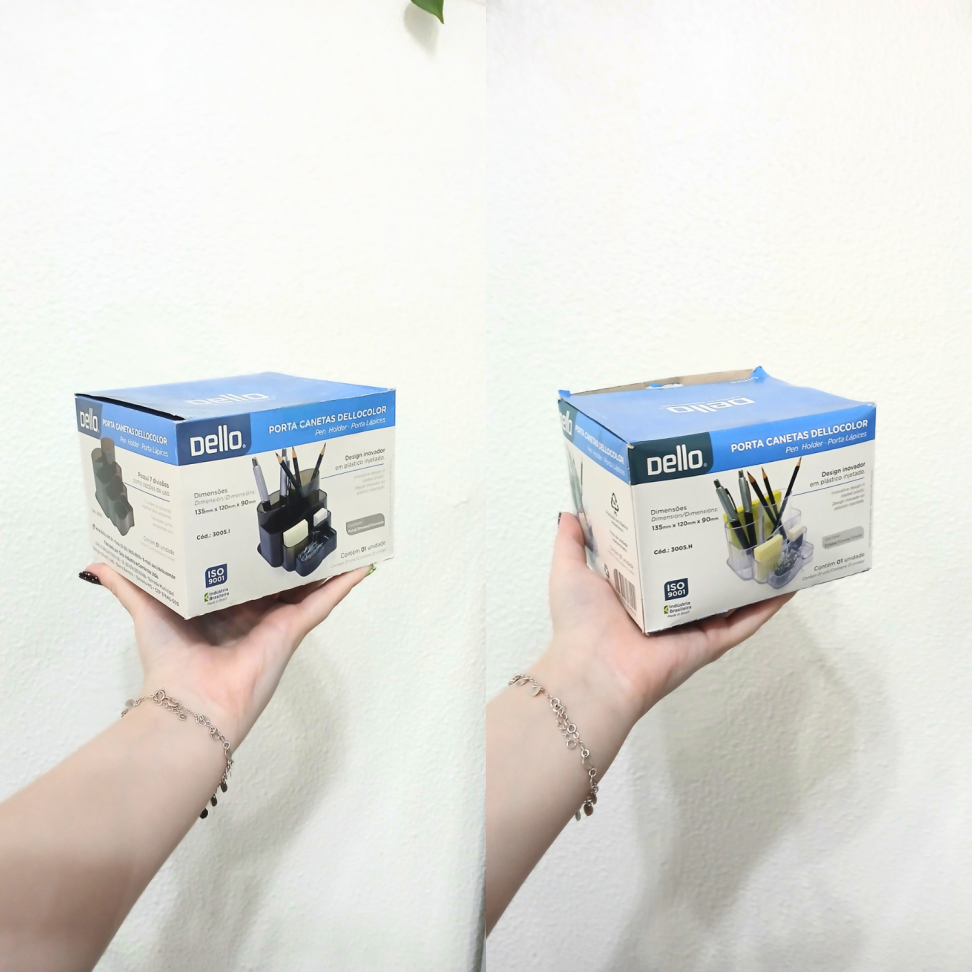 Porta Canetas 7 Compartimentos Acrílico Color Dello - #4