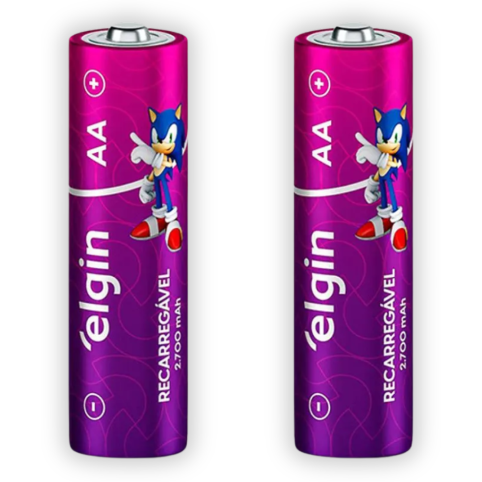 Pilhas Recarregáveis AA 2700 mAh 2 Unidades Elgin - #2