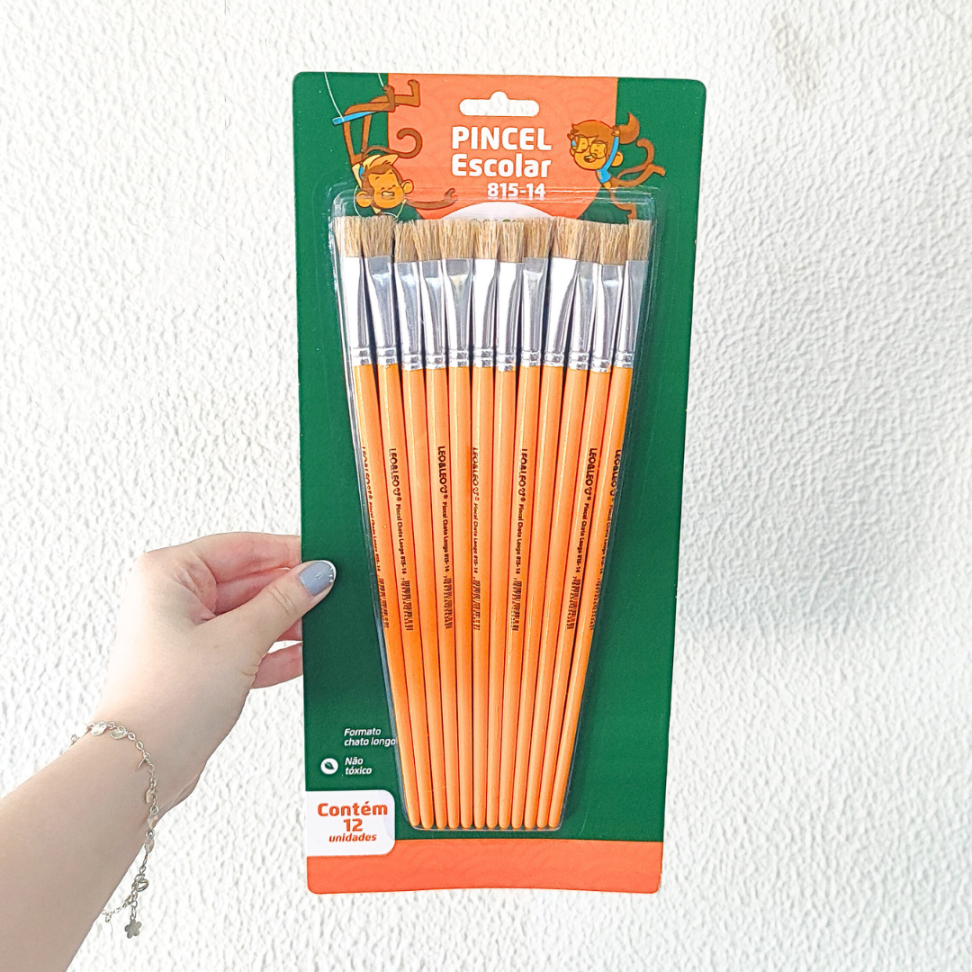 Pincel Escolar Chato 815-14 N.14 Leo e Leo - #1