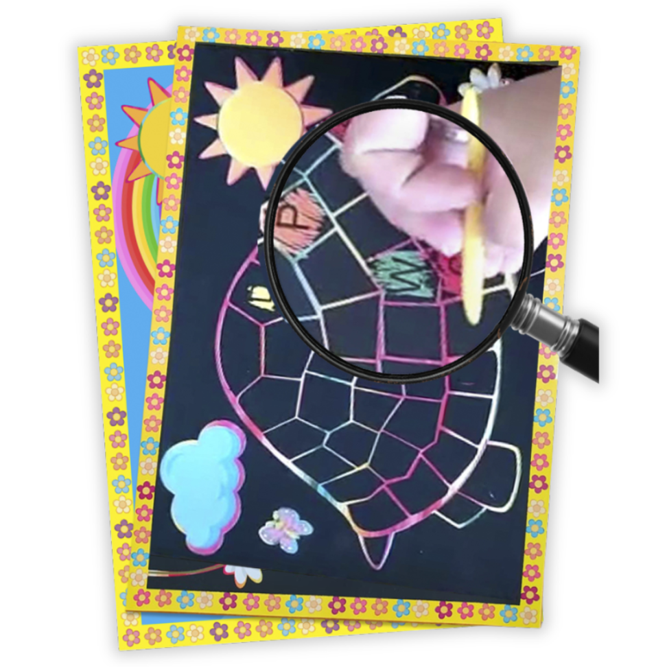 Papel Mágico Alfanumérico A4 com Bastão Off Paper - #1