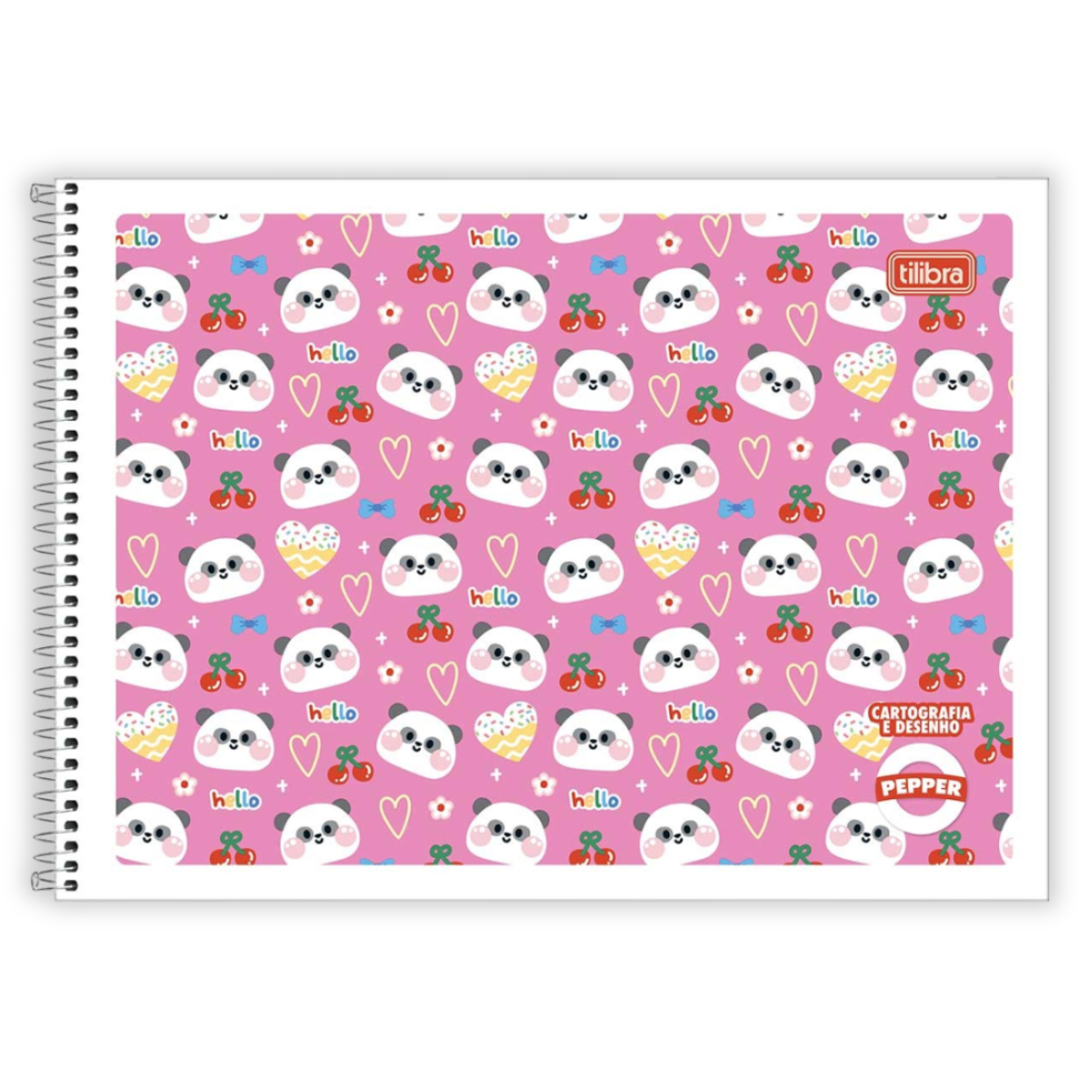 Caderno de Cartografia e Desenho Capa Flexível Pepper Tilibra - #1