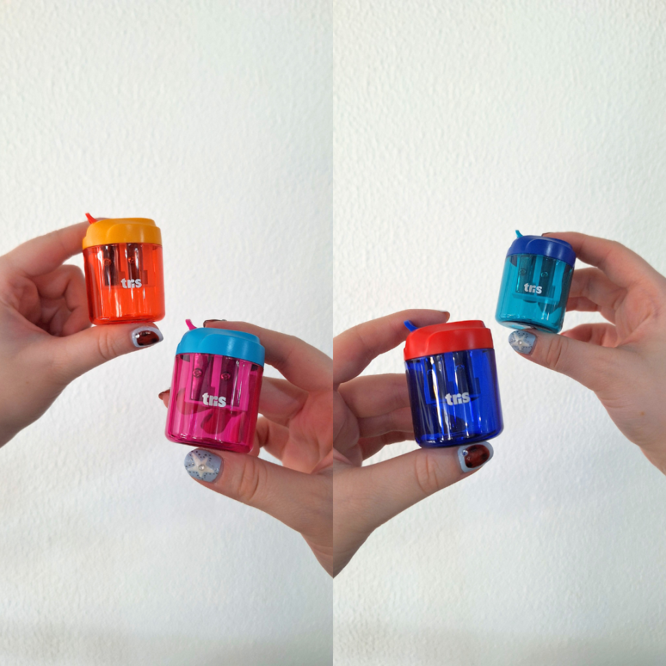 Apontador Duplo com Depósito Squeeze Tris - #6