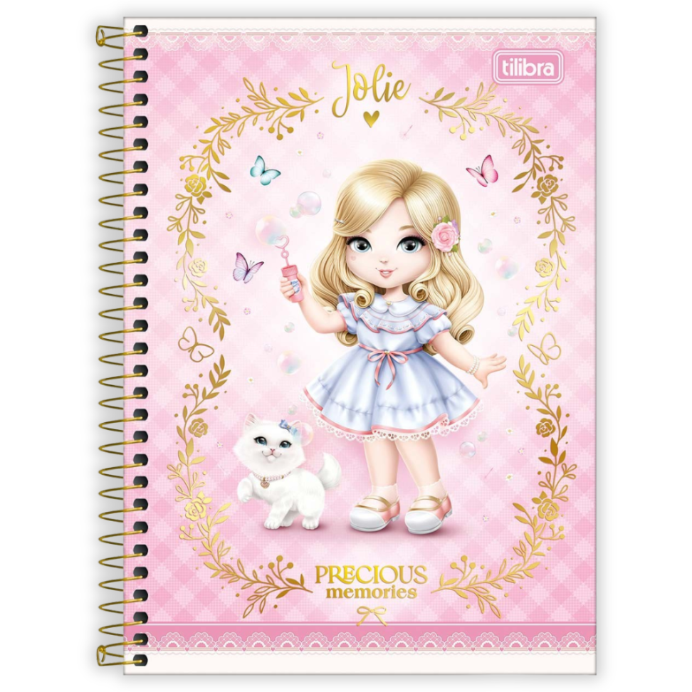 Caderno com Espiral Universitário 1 Matéria Jolie Tilibra - #1