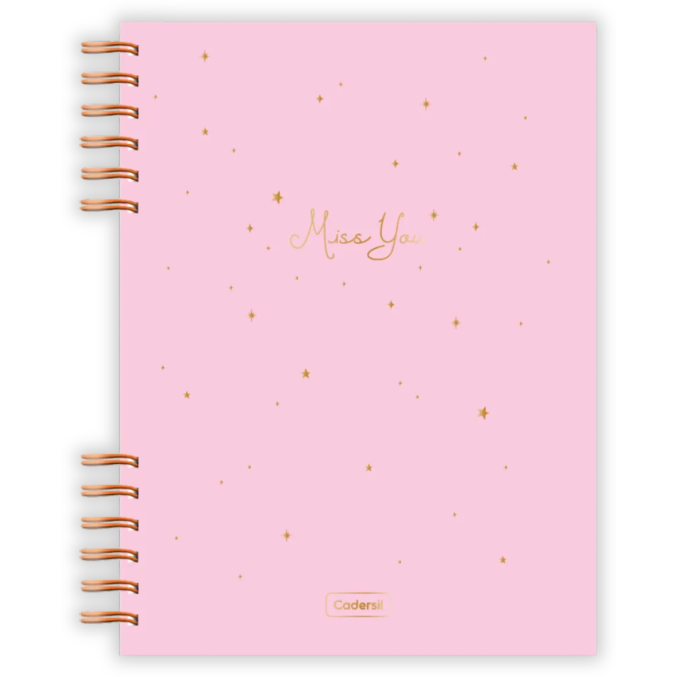 Caderneta com Espiral Miss You Cadersil - #2