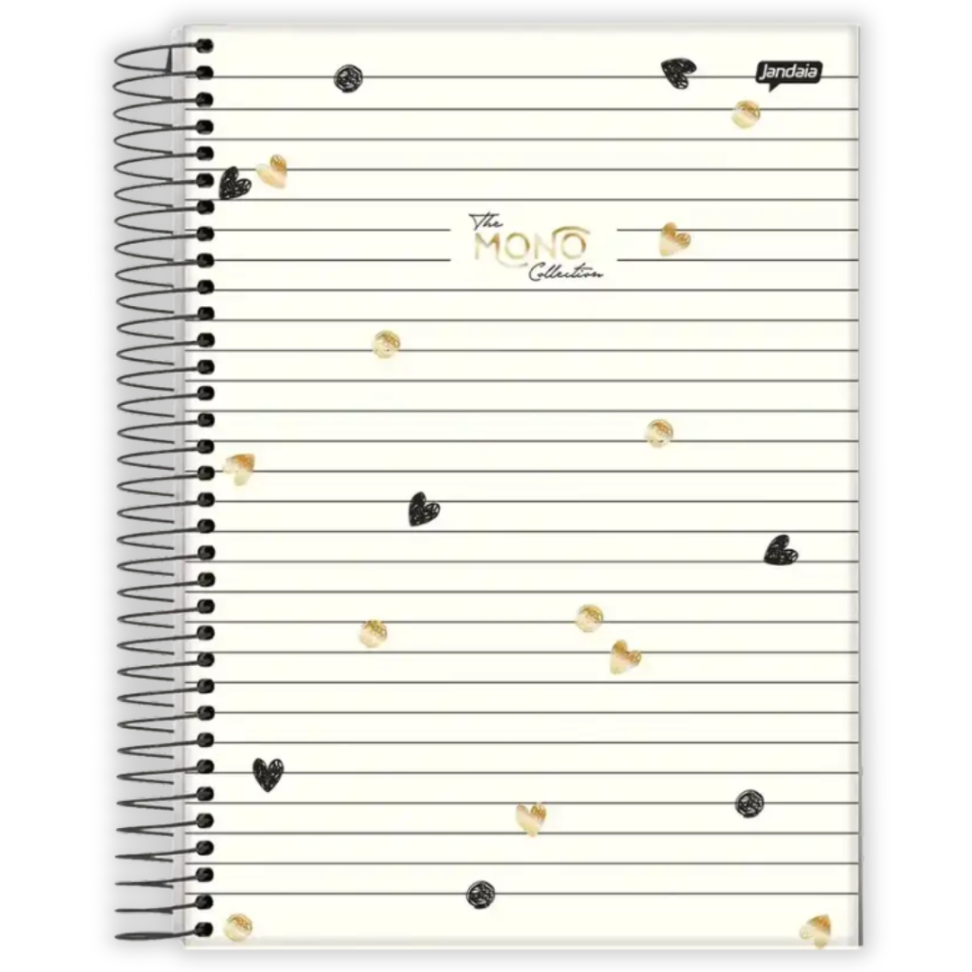 Caderno com Espiral Universitário The Mono Collection 10 Matérias Jandaia - #1